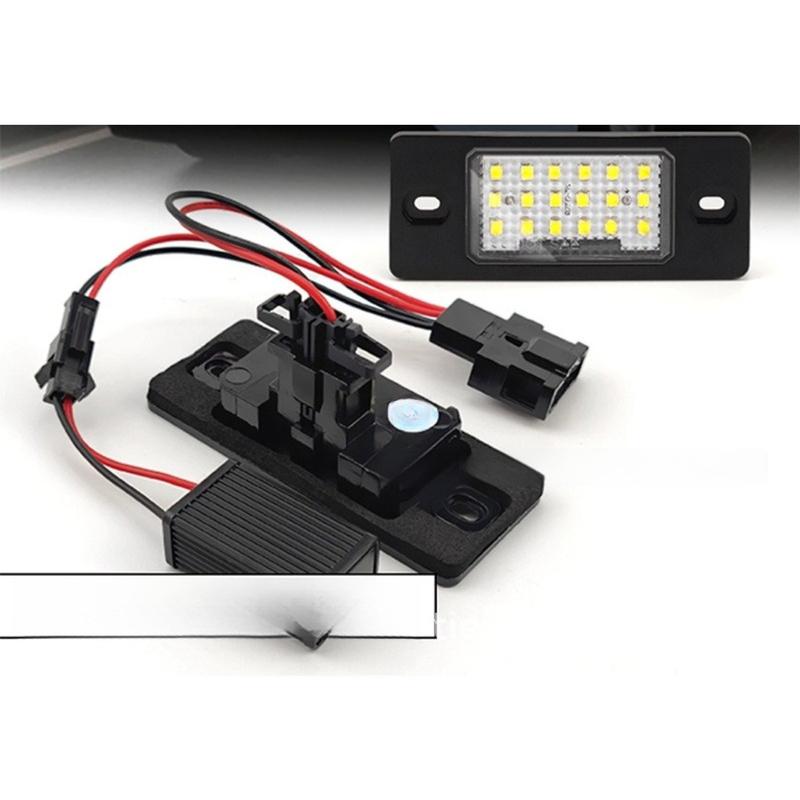 License Plate Light Compatible with Porsche Cayenne Volkswagen Touareg Golf Car Accessories Auto Parts Rear License Plate Light