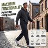 Men's 2-Piece Outfit Set, Hooded Sweatshirt and Cargo Straight Leg Pants, Casual Streetwear