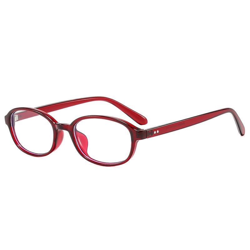 SO&EI Ins Popular Fashion Oval Sunglasses Women Vintage Rivets UV400 Men Punk Clear Lens Frame