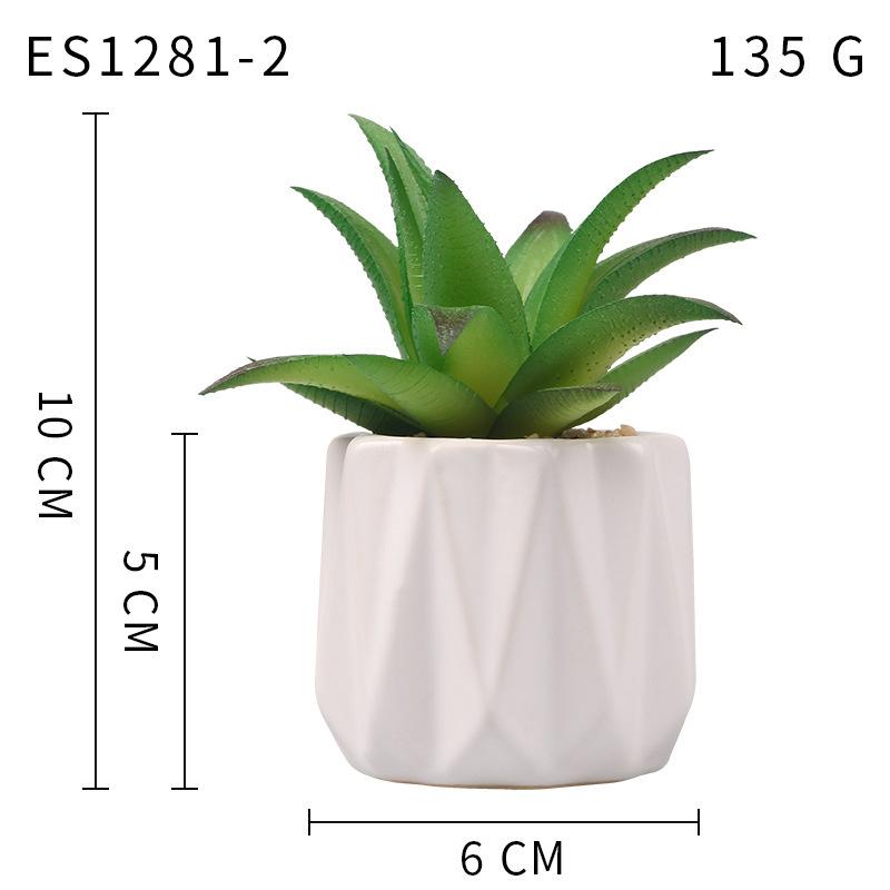Small, Wavy Cup-Shaped Simulated Succulent Plant Potted Plant, Nordic Office Furniture Fresh Decoration