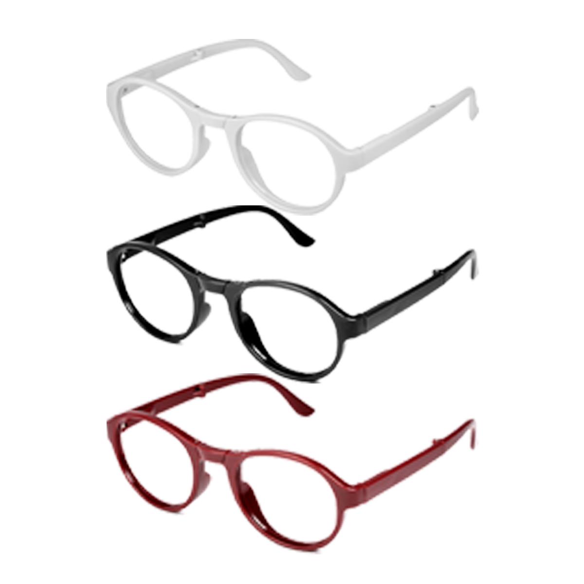

3 шт. Складные очки для пресбиопии Готовые очки для дальнозоркости Очки с защитой от синего света для пожилых людей Оправы Женские Унисекс Сила от +1.0 до +4.0 3.0