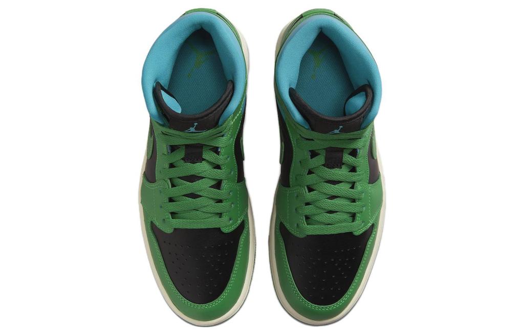 Jordan 1 Mid Lucky Green Aquatone Women's BQ6472-033