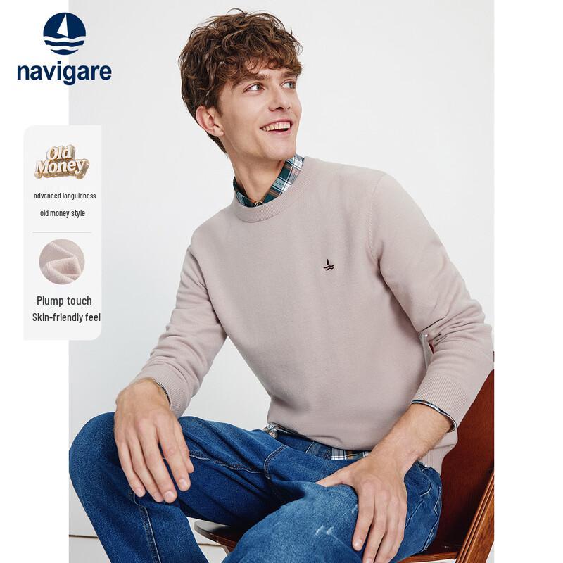 Navigare Men's Crew Neck Knit Sweater