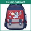 Oxford Cloth Cartoon Astronaut Backpack For Boys And Girls Grade 3-4 Comfortable Design