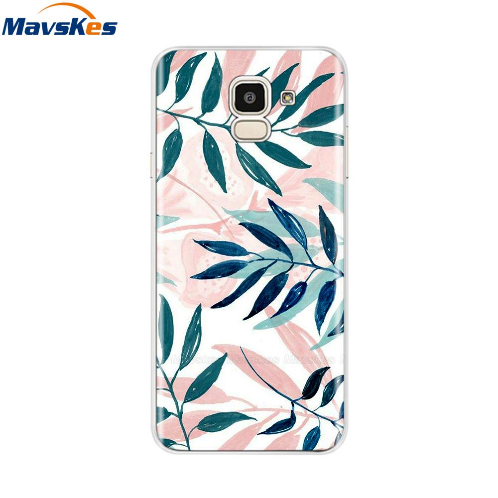 For Samsung Galaxy J6 2018 Case Soft TPU Silicone Back Cover sFor Coque Fundas Samsung J6 2018 J6 Plus 2018 Soft Phone Cases
