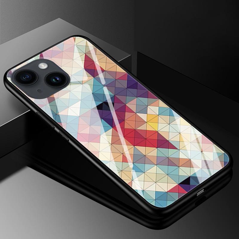 Tempered Glass Case for iPhone 13 14 Pro Max Cover Hard Case for iphone 14pro 11 13 12 11 Pro Max 14 Plus Phone Case TPU Bumper