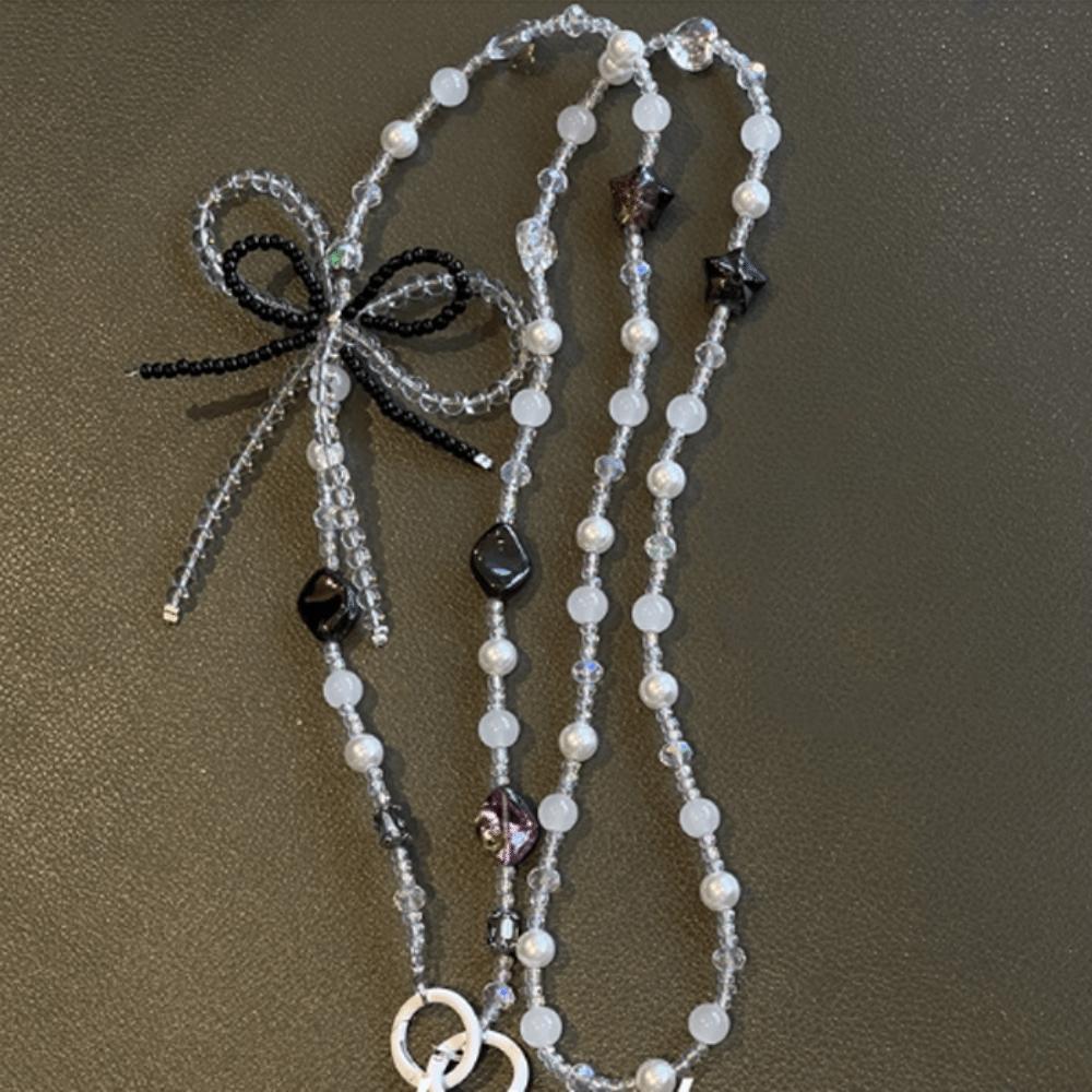 Bag Chain Beaded Phone Chain Bowkont Mobile Phone Crossbody Strap  Phone Case Accessories