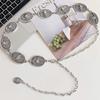 Jeans Decor Metal Waist Chain Vintage Ethnic Style Belt Fashion Bohemian Style Waistband  Girls