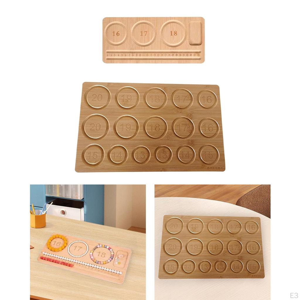 Handcrafted Wooden Jewelry Design Tray for Bracelet Making