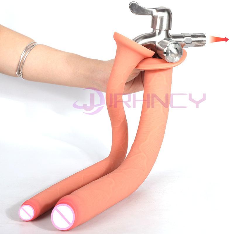 Soft Realistic Dildo XL Silicone Dildos For Women Vaginal Shower Men Anus Cleaner Enema Douche Anal Dildos Women Sex Toys
