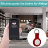 Silicone Case for Apple Airtags Cover Protective Shell Tracker Accessories Anti-scratch Sleeve Keychain For Apple Air Tag Case