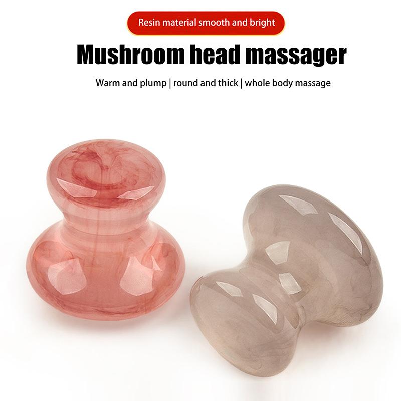 1 Pcs Natural Resin Mushroom Shape Massager Facial Roller Beauty Massage Eye Neck Care Slimming Tools Health Beauty Tools
