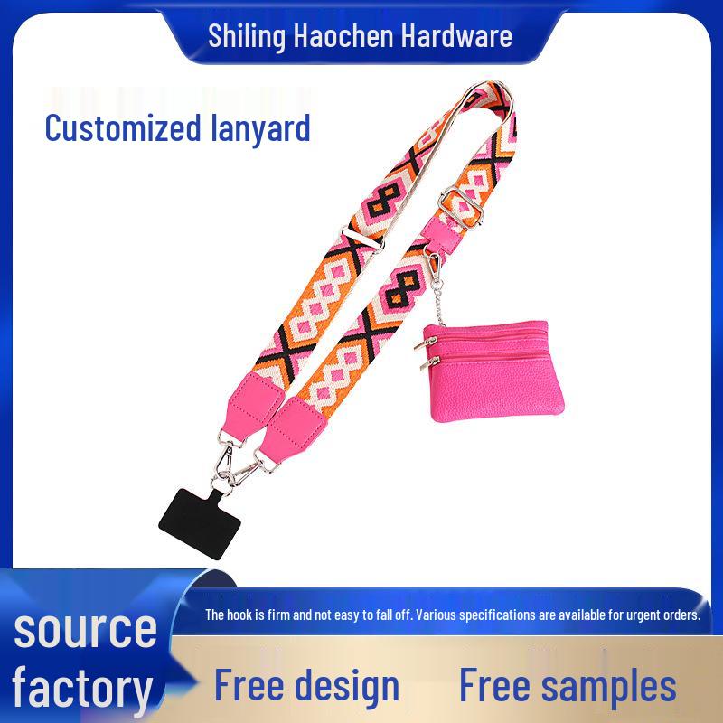 Detachable Crossbody Lanyard & Coin Purse Strap for Mobile Phones