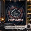 TapestryAjax Amsterdam Custom Name Text Personalized Wall Hanging Tapestry Home Wall Decor