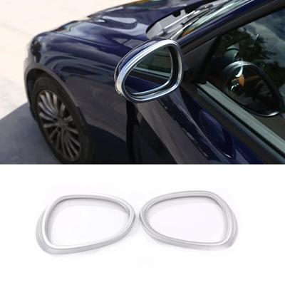 2pcs/Set ABS Car Rear View Mirror Frame Cover Trim Stickers Fit For Alfa Romeo Giulia 2017- Auto Exterior Accessories