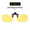 Sunglasses Clip Type Myopia Glasses Polarized Light Color-changing Sunglasses for Men and Women Driving Fishing Day and Night Night Vision