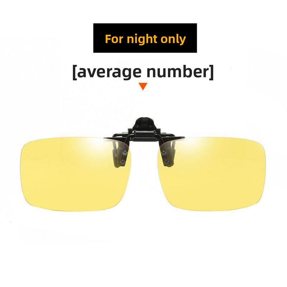 Sunglasses clip type myopia glasses polarized light color-changing sunglasses for men and women driving fishing day and night night vision
