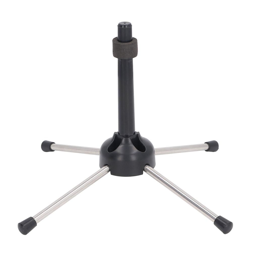 Clarinet Stand Foldable 4 Leg Stable Support Anti Slip Clarinet Stand Holder for Oboe Flute Wind Instrument