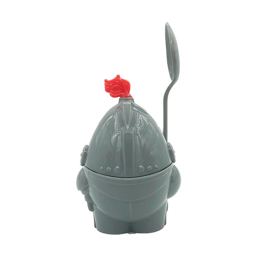 Egg Tray Portable Detachable Innovative Plastic Egg Storage Cup Holder With SpoonGrey