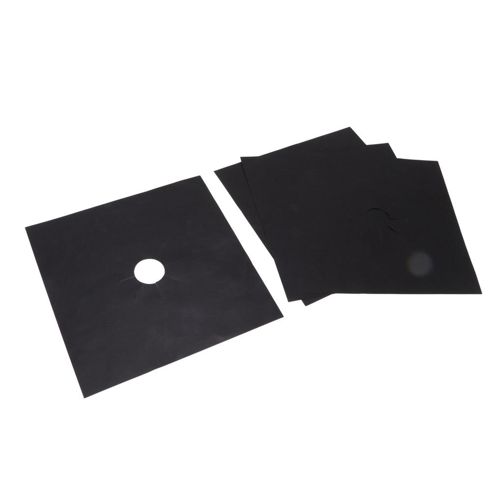 4Pcs Stove Burner Cover PTFE Coating Non Stick Gas Range Stove Top Protector Pad for Kitchen