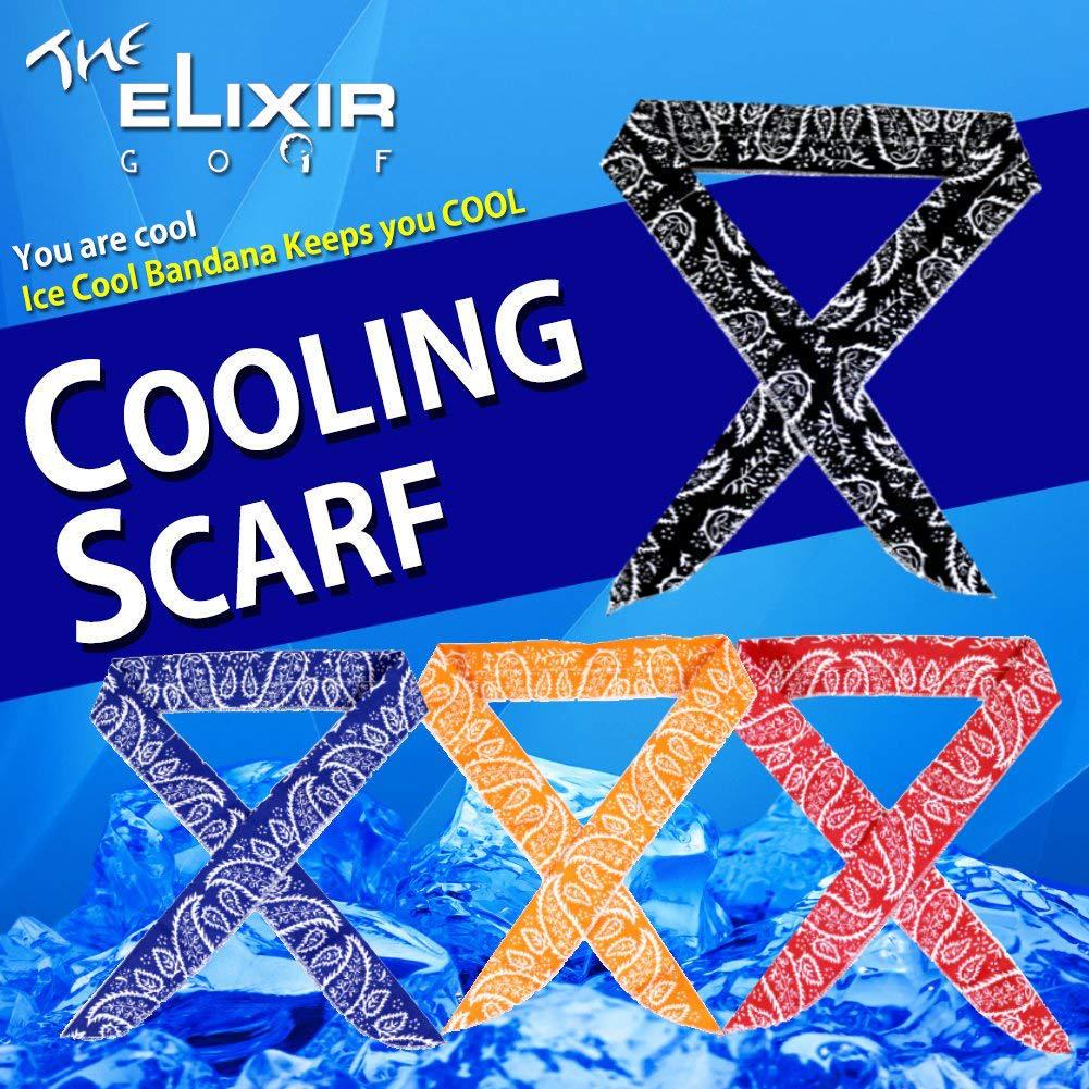 

Summer Cooling Sports Scarf and Ice Towel – Outdoor Cold Feel Printed Towel 5*100CM, Leaf Pattern Cooling Towel червоний