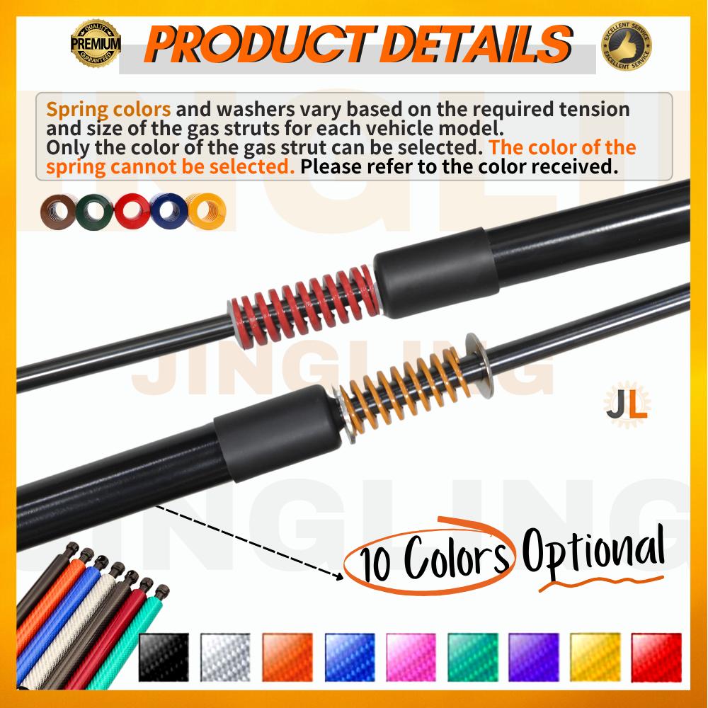 Qty(2) Trunk Struts with Spring for Seat Leon Mk2 (1P) Hatchback 2005-2012 500MM Rear Tailgate Boot Lift Support Shock Absorbers