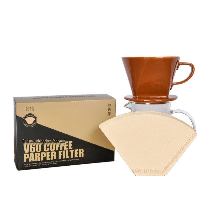 Fächerförmige Kaffeefilterpapiere