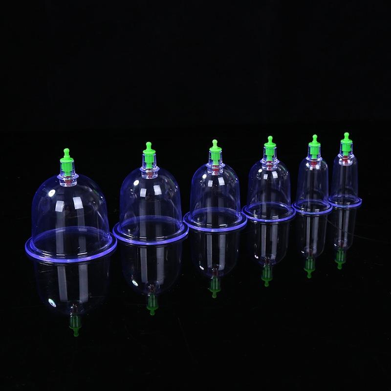 6 Cans Vacuum Cupping Set Home Use Massage Cupping Kit Non Glass Muscle Relaxation Pain Relief Health Care Gift Supplies