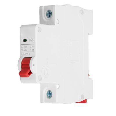DC-Leistungsschalter Kurzschlussschutz Hilfs-Lichtbogenlösch-Leistungsschalter 250V 25A 1P