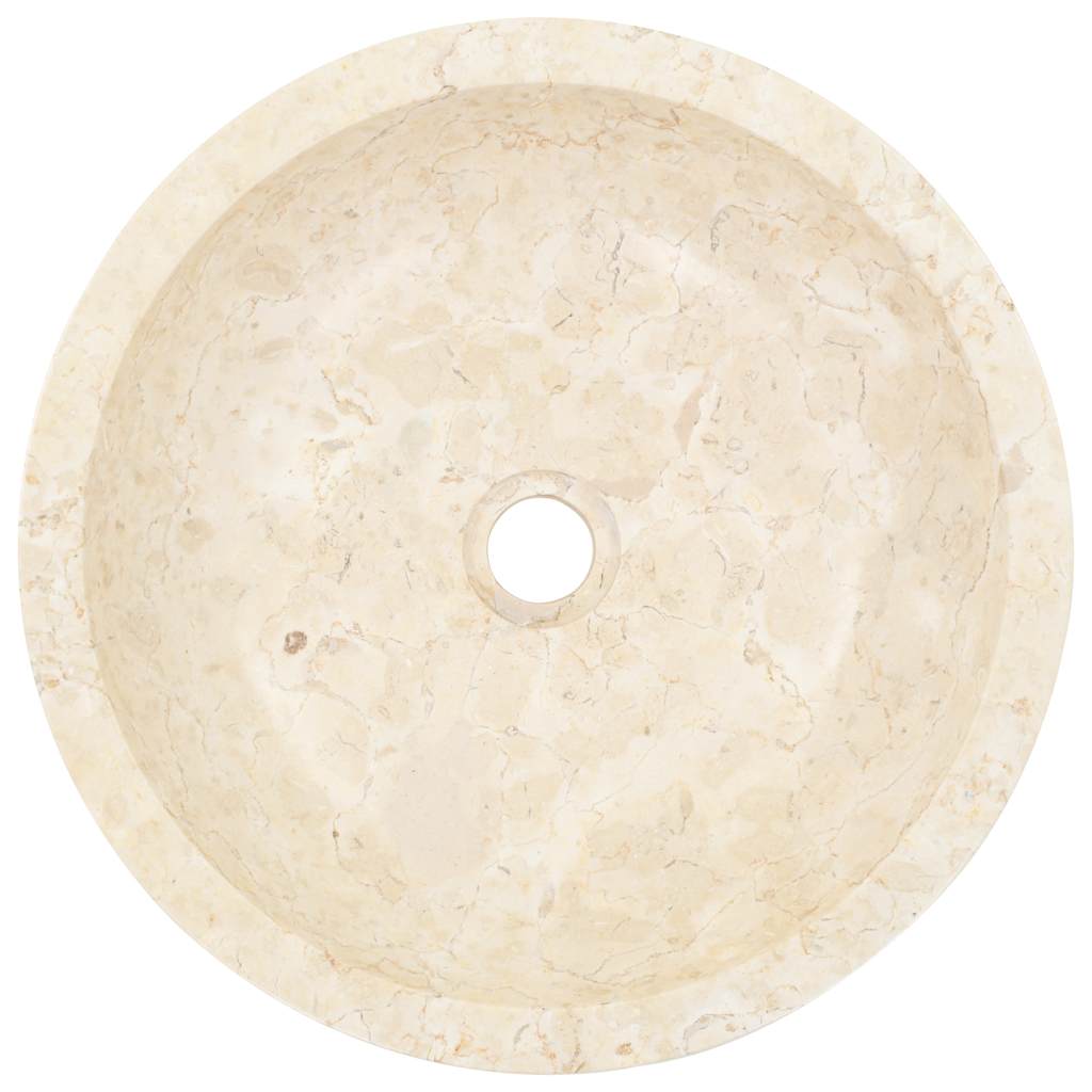 40 X 12 Cm Cream Marble Wash Basin