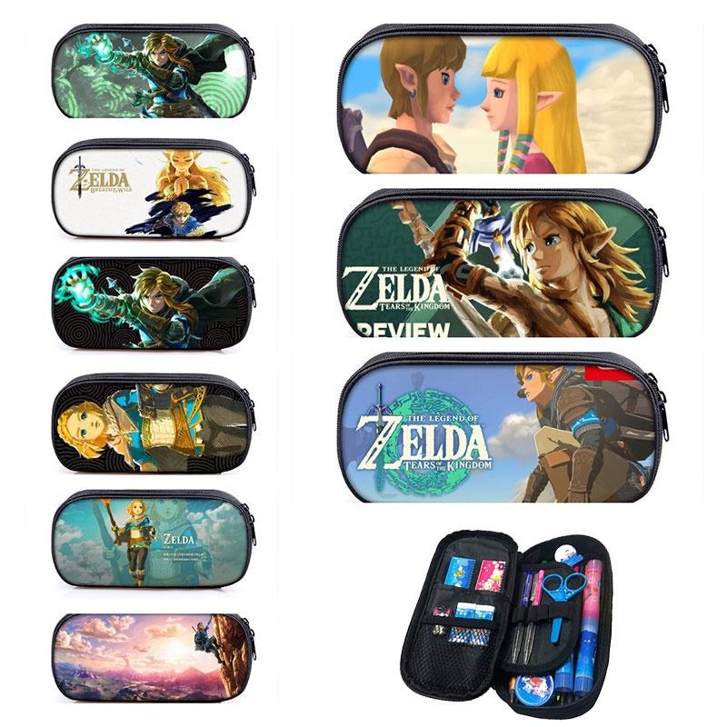 Legend Of Zelda Kingdom Tears Cartoon Pencil Case Durable And Breathable Polyester Material