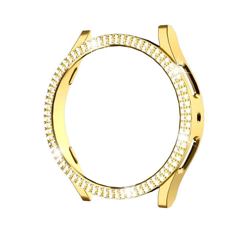 Diamond-Studded Hollow PC Protective Case for Samsung Galaxy Watch7/6/5FE (40/44mm)
