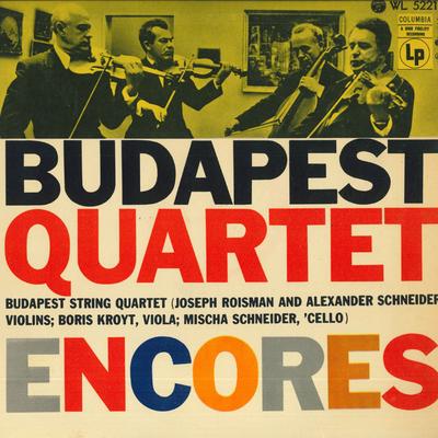 LP Record BUDAPEST QUARTET - Encores of the Budapest String Quar WL5221 COLUMBIA Japan Classical Used