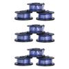 9Pcs Trimmer Spool Line with Cap Replacement Parts Fit for Ryobi 18 24 40V Lawn Mower