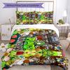 Plants Vs. Zombies Duvet Cover Set Suitable for Dormitory Machine Washable Perfect Gift for Friends & Family