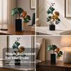 Ginkgo Leaf Sculpture Freestanding Metal with Stone Base Metalized