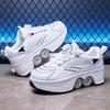 Boys/Girls Skate Roller Shoe Four-wheel Dual-use Roller Skates Double Row Walking Shoes Roller Skates Boys  Skate Shoes Girl Skate Shoes