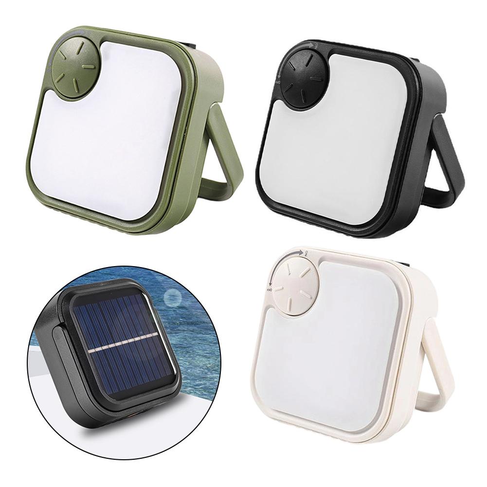 Rechargeable Solar Camping Lantern 750 Lumens IP44 Waterproof with Infinite Dimming and Hanging Handle for Outdoor Use