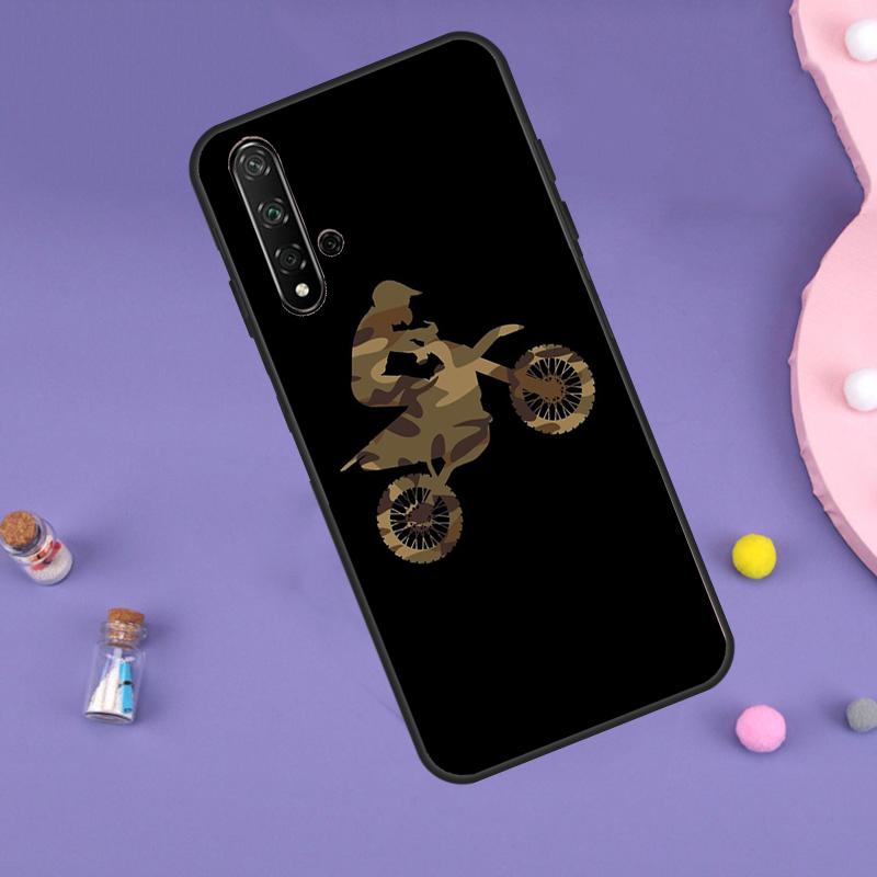Moto Cross Motorcycle Sports Case For Huawei Nova 11i 3i 7i 5T 11 9 10 SE Y60 Y61 Y70 Y90 Y91 P20 P40 Lite P30 Pro Cover