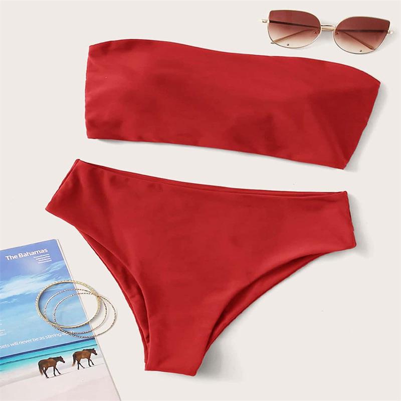 Summer Backless Tight Bikini Split Swimsuit for Women - European & American Style Nylon Swimwear