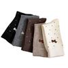 Cashmere Socks For Women Thickened And Warm Zodiac Socks Polka Dot Embroidery Vintage Slimming Pile Socks