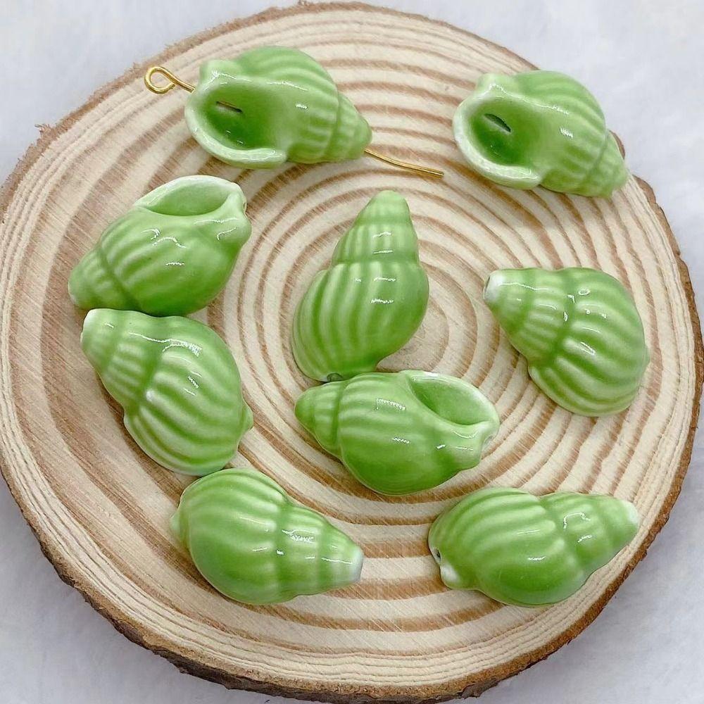 10Pcs Fresh Color Conch Shell Bead Handmade Craft Jewelry Making Material Women