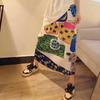 Fashion Printed Pleated Skirt with Side Slit Design for Women's Clothes