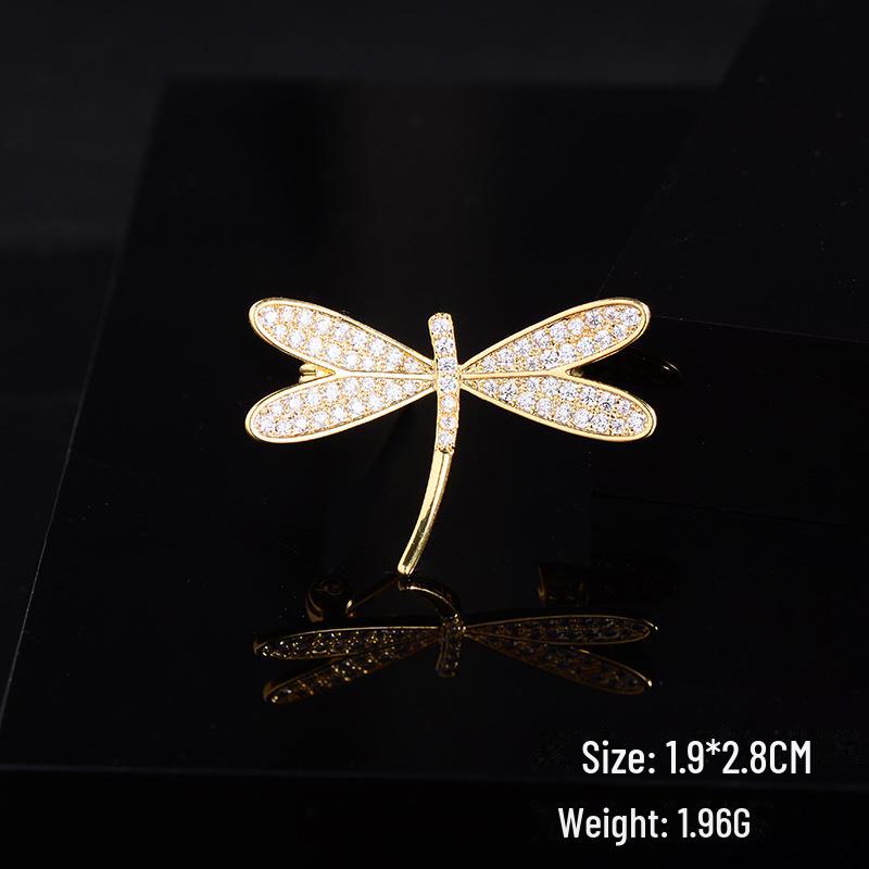 Broșă Elegantă cu Zircon Micro-Incrustat: Accesoriu de bijuterie la modă, potrivit pentru orice ținută, pentru vară