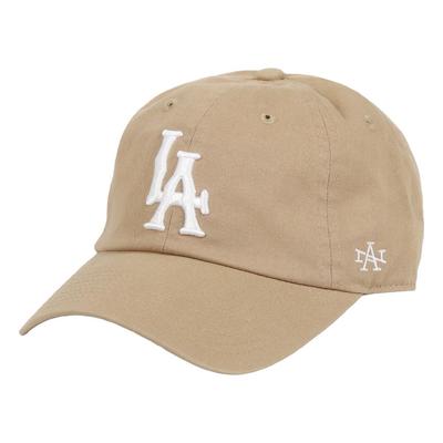 Gorra Americana de Béisbol de Perfil Bajo de 6 Paneles LOS ANGELES Hueso (SMU674) para Hombres y Mujeres, Sencillo, Elegante y Lindo.