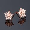 Christmas Snowflake Zircon Stud Earrings For Women Shiny Crystal Snowflake Earrings Birthday Festival Zircon New Year Gifts