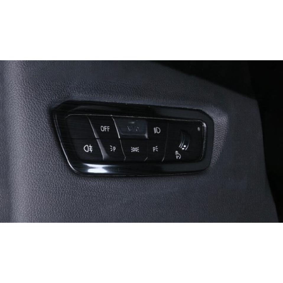 Cover Trim Headlight Switch Control For BMW 3-Series G20 -22 Black Titanium