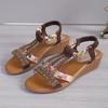Fashion Women Wedge Sandals Summer Shoes Women Bohemia Comfortable Casual Platform Sandals Anti-slip Peep Toe Outdoor Beach Ladies Shoes