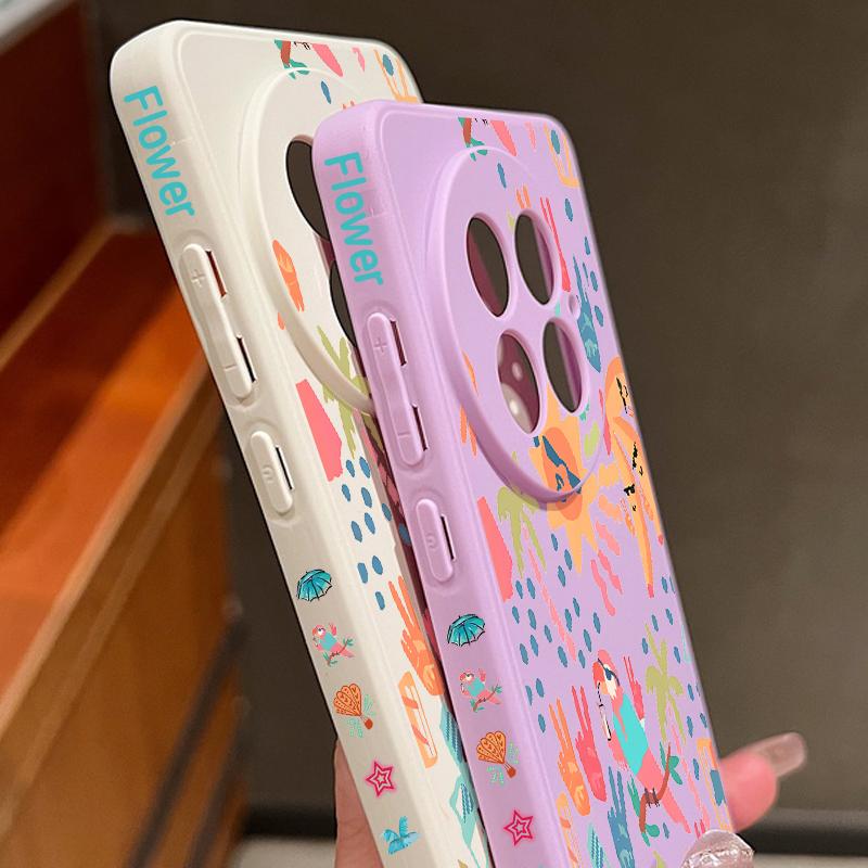 Lanyard Soft TPU Phone Case For OnePlus 15 13 13T 12 13R 12R 11R Abstract Art Paintings Cover For OnePlus Nord 5 Ace 5 3 2 5G