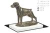 Dobermann, Doberman Pinscher, Dobie II - dog figurine, figure on a white base, trophy for Art-Dog dog show exhibition